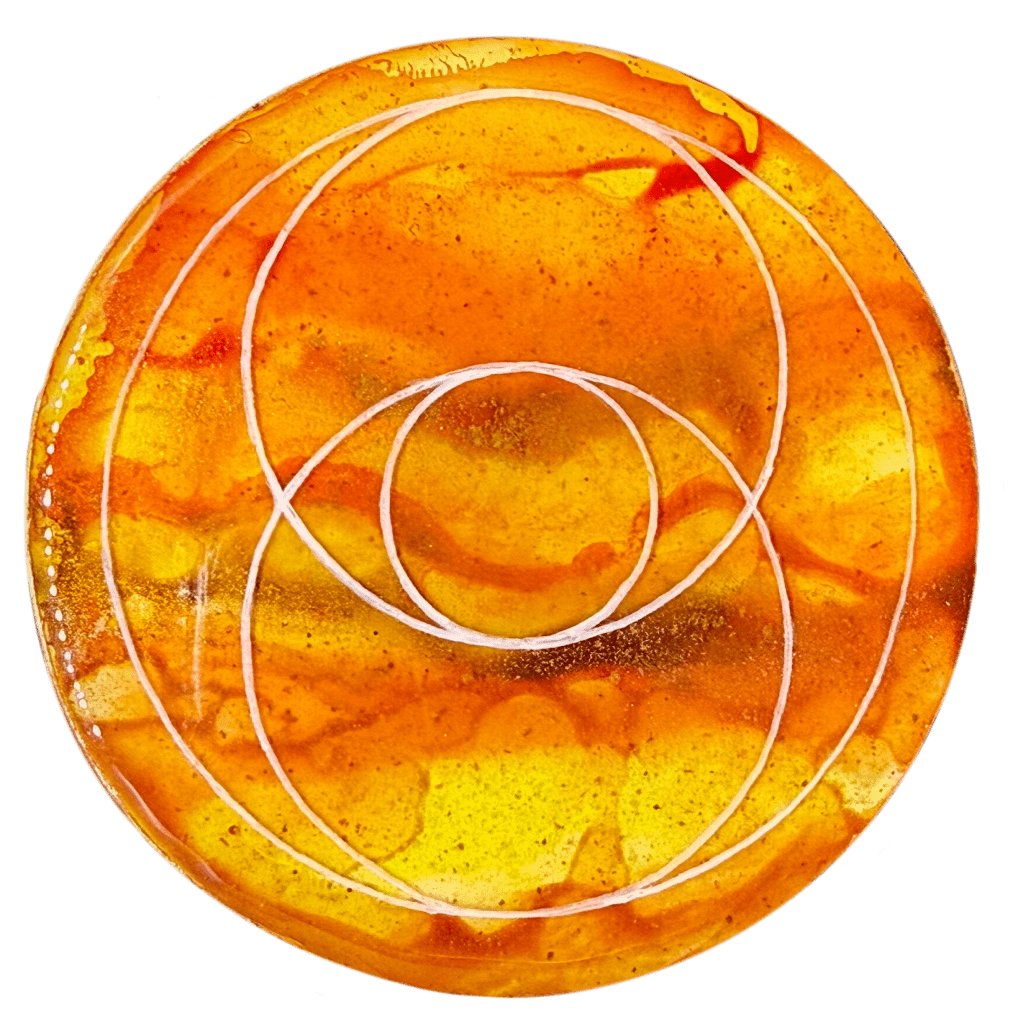 vesica piscis orange scalar disc